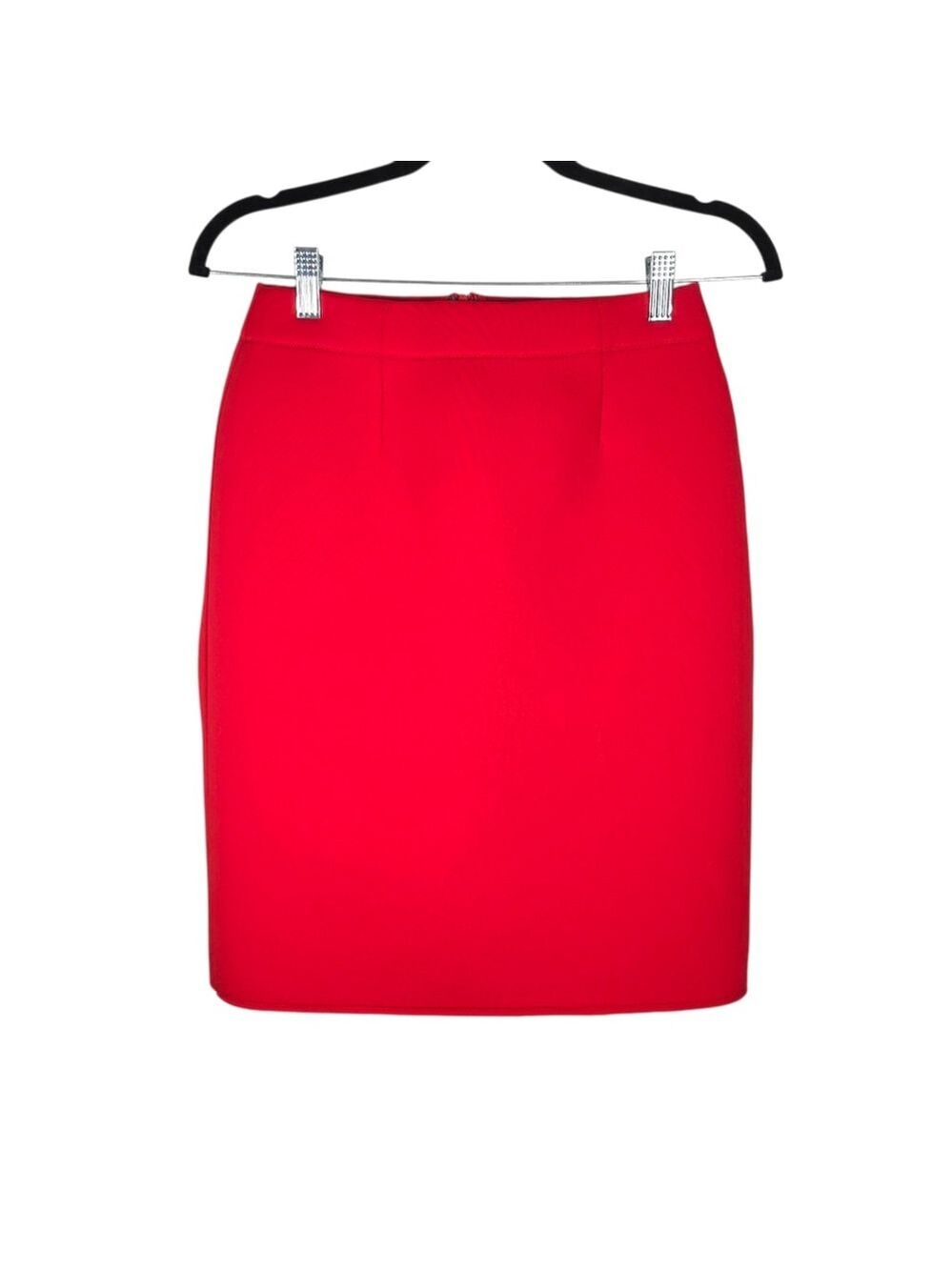 Marie Saint Pierre Red Pencil Skirt Size Small